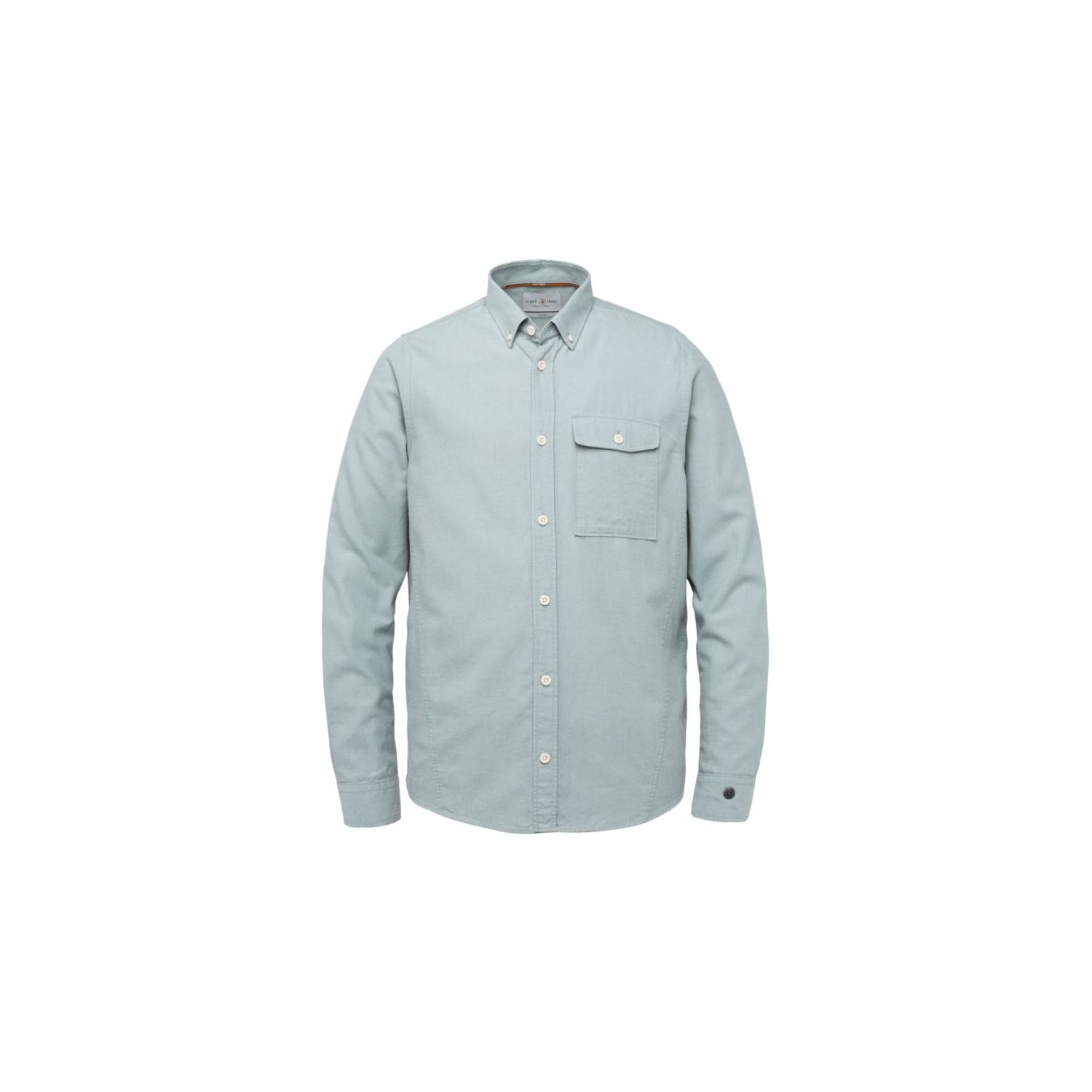 Cast Iron l/s shirt relaxed fit soft green milieu