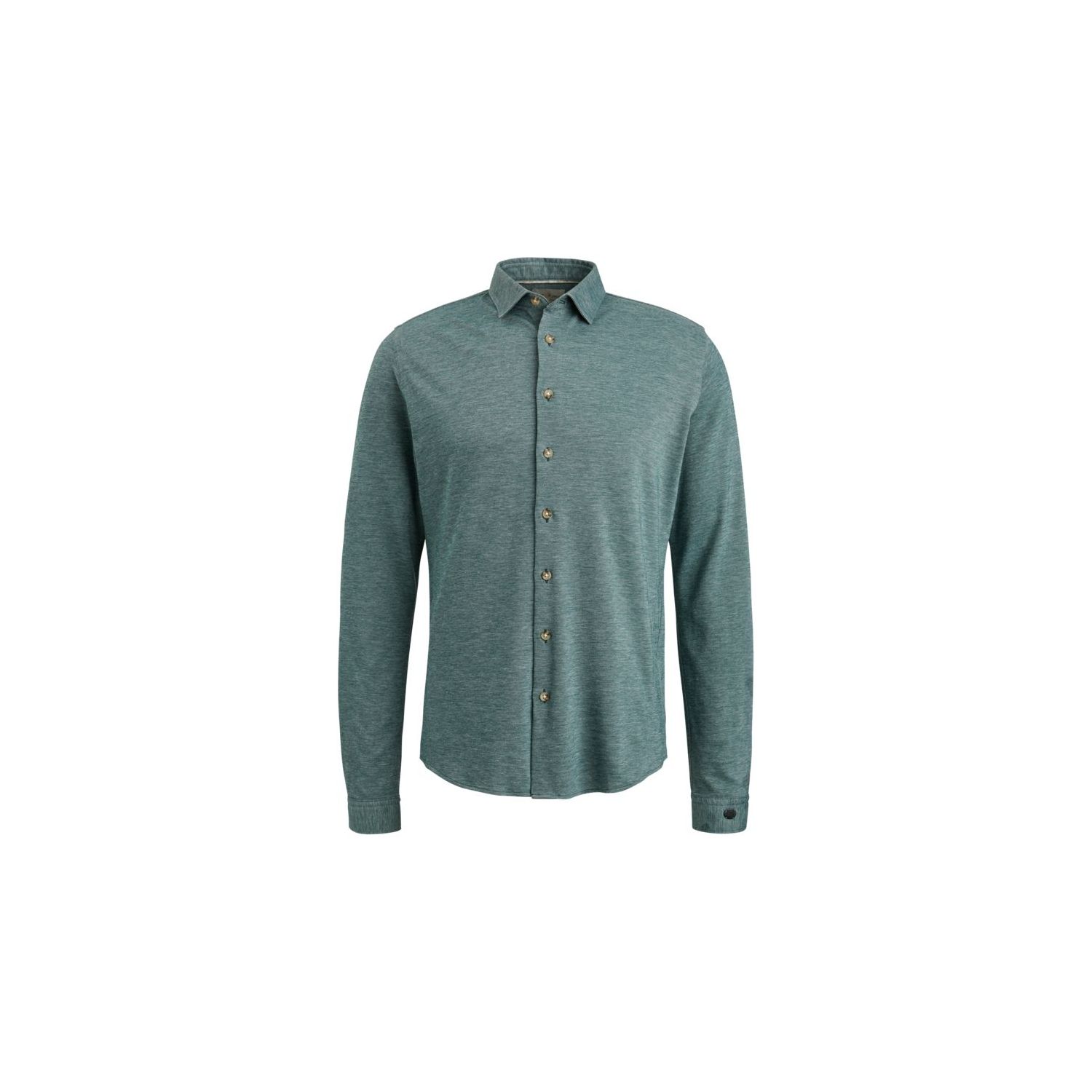 Cast Iron l/s shirt jersey pique tec pine