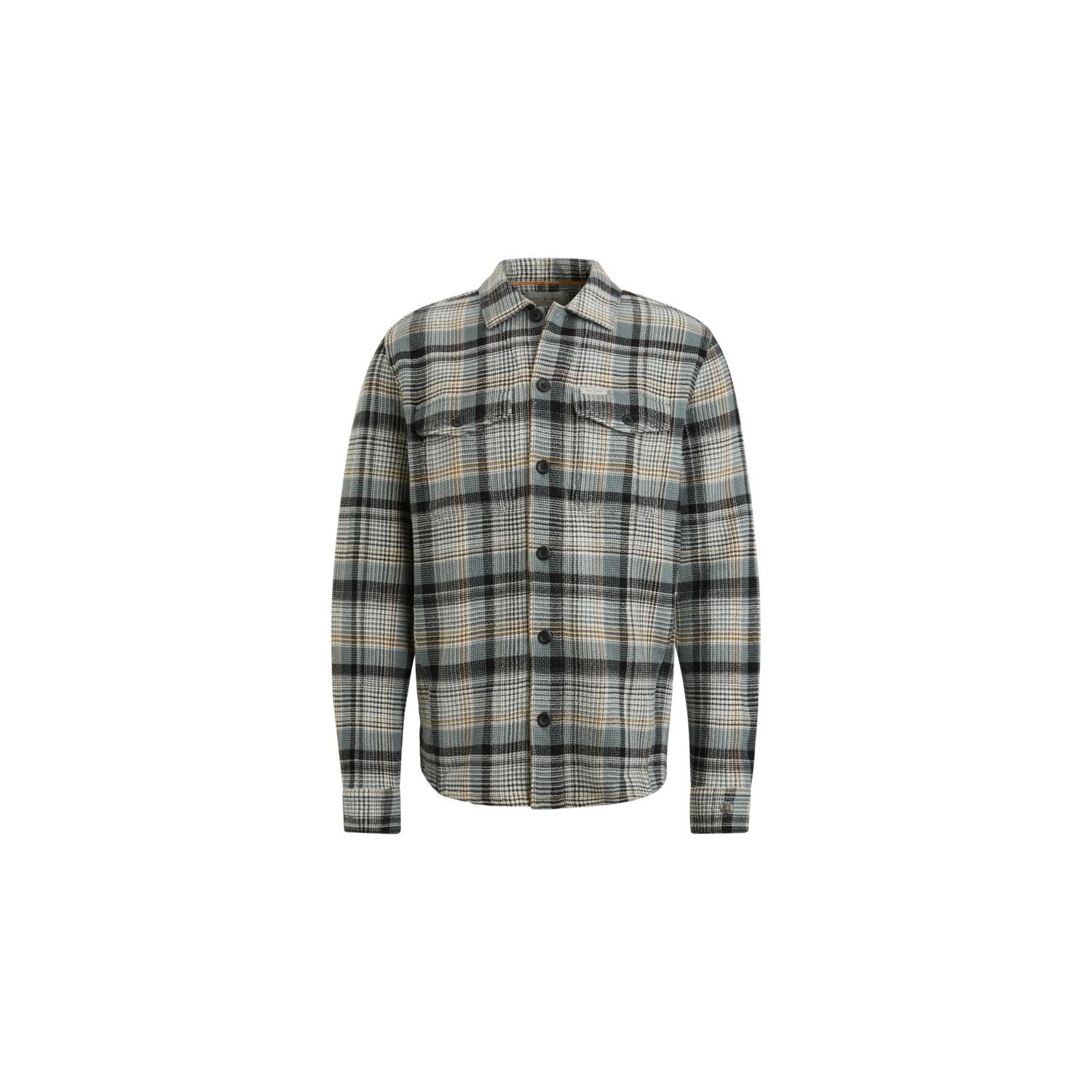 Cast iron long sleeve shirt waffle check trooper