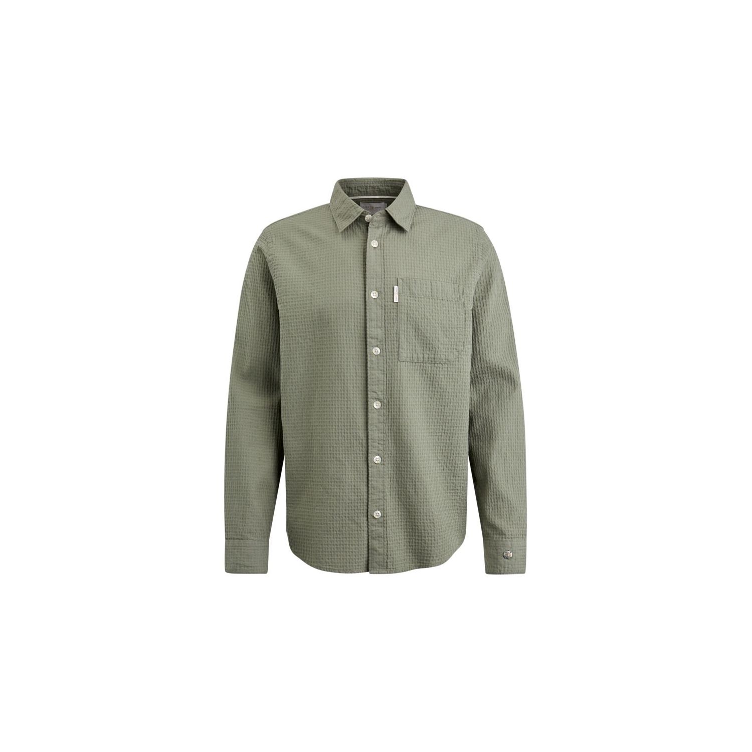 Cast Iron l/s shirt regualar fit mulled basil