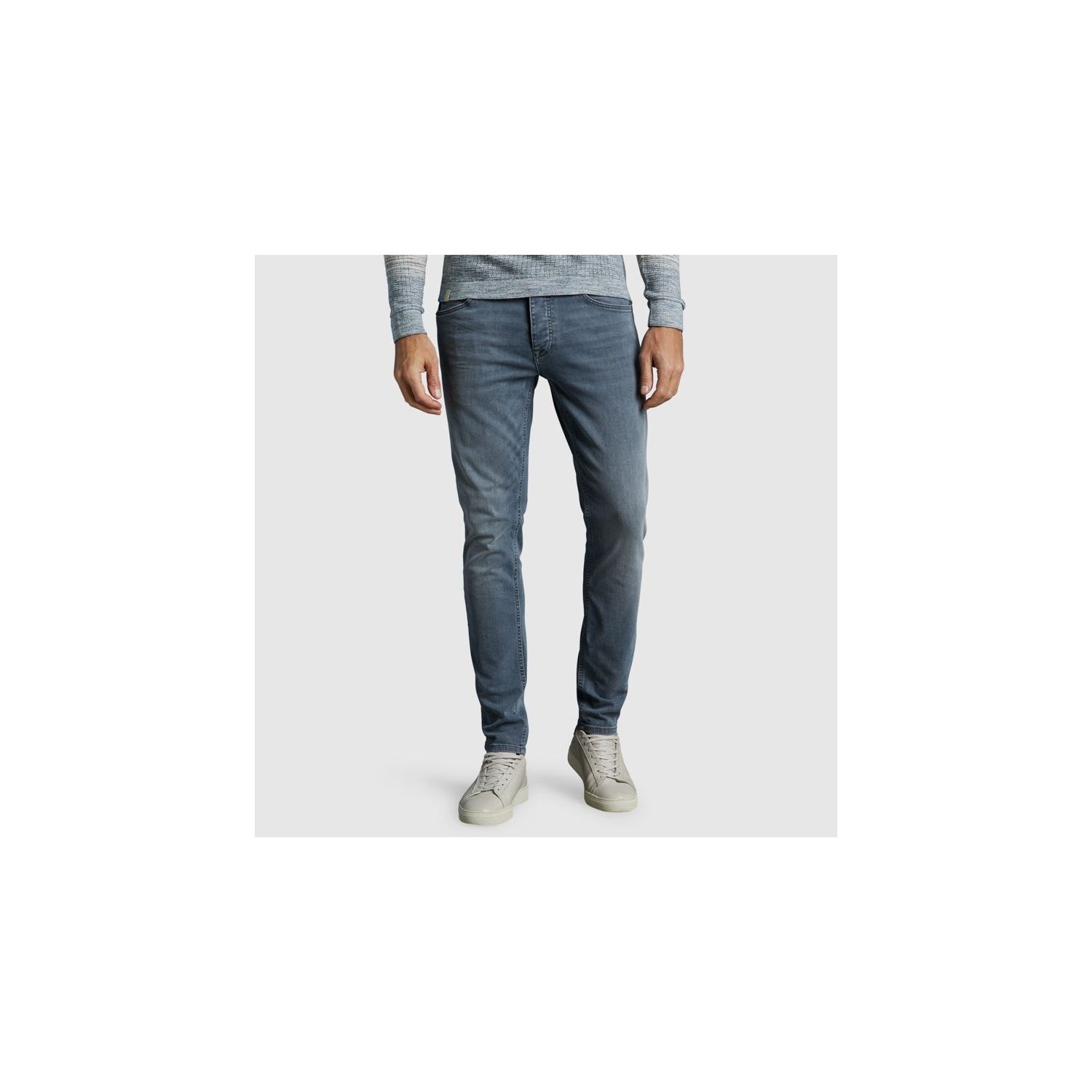 Cast Iron riser slim jeans mid grey blue