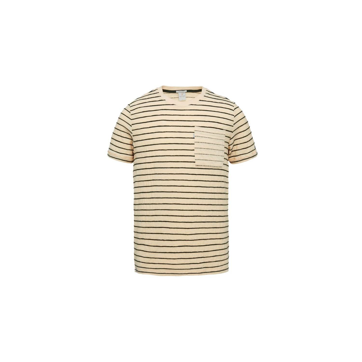 Cast Iron s/s r-neck t-shirt regular fit apricot