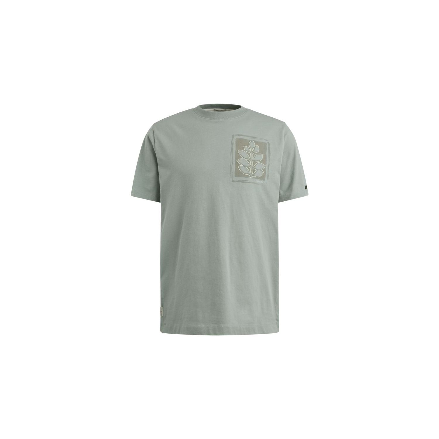 Cast iron ss r-neck single jersey slate