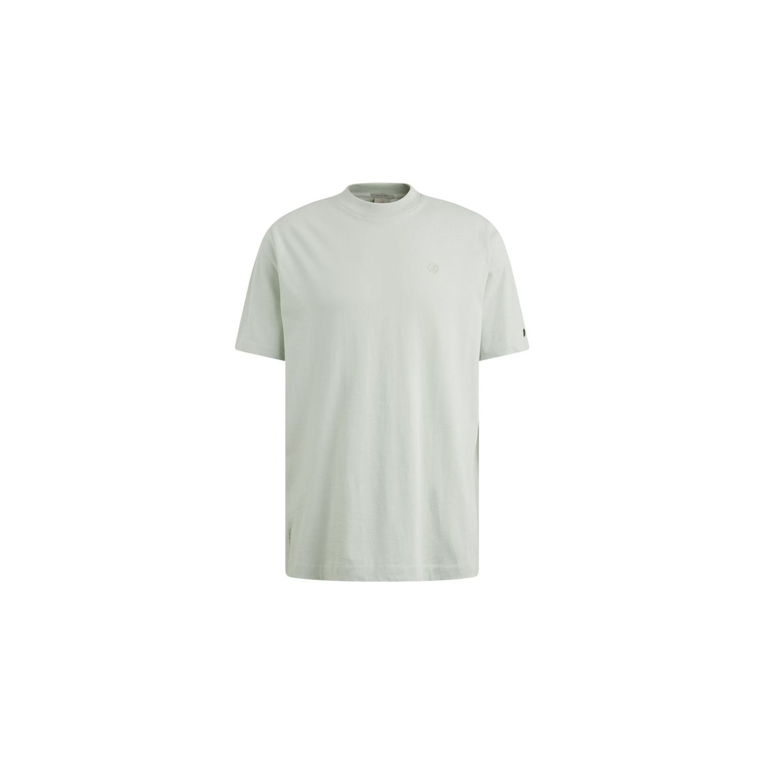 Cast iron ss r-neck rf single jersey sky gray