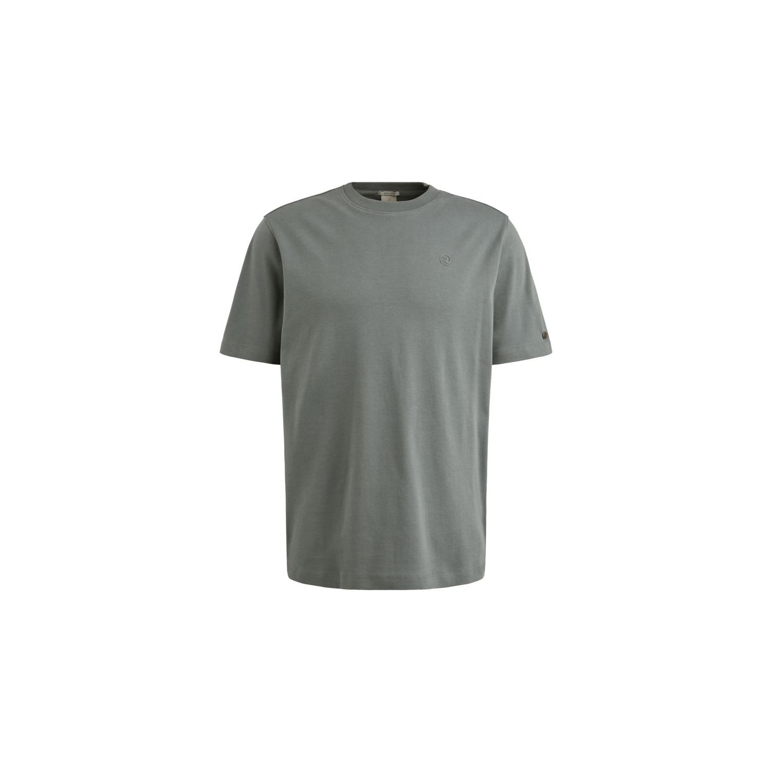 Cast Iron Short sleeve r-neck regular fit in Storm