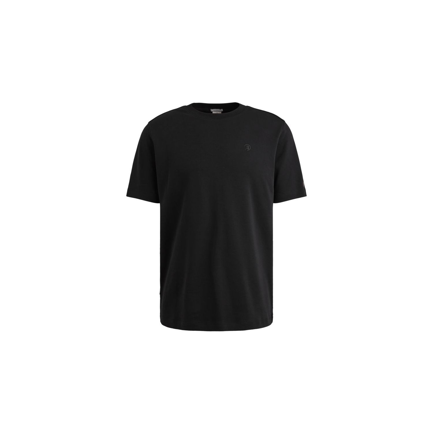 Cast Iron Short sleeve r-neck regular fit in Black