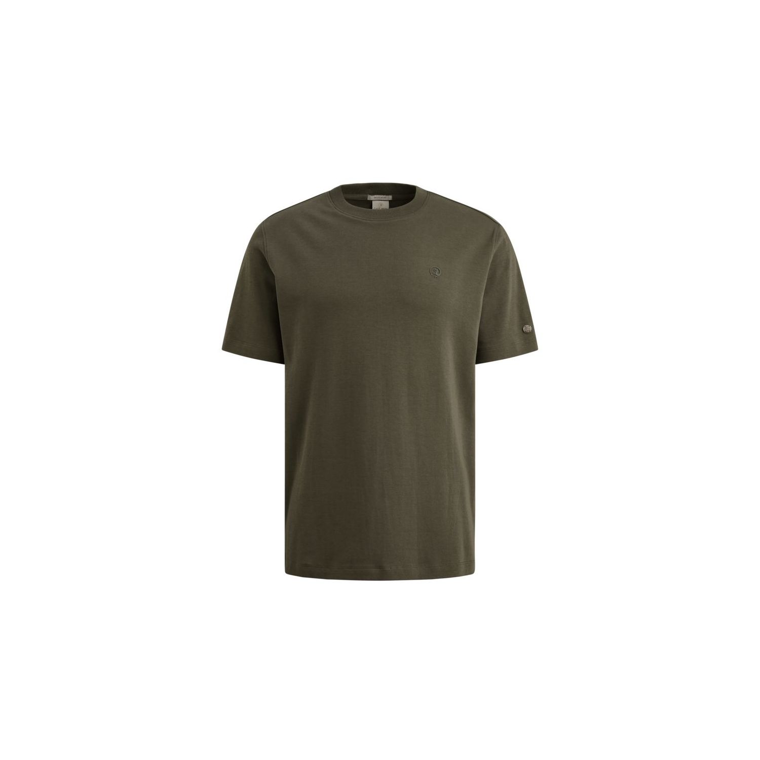 Cast Iron Short sleeve r-neck regular fit in Kamba