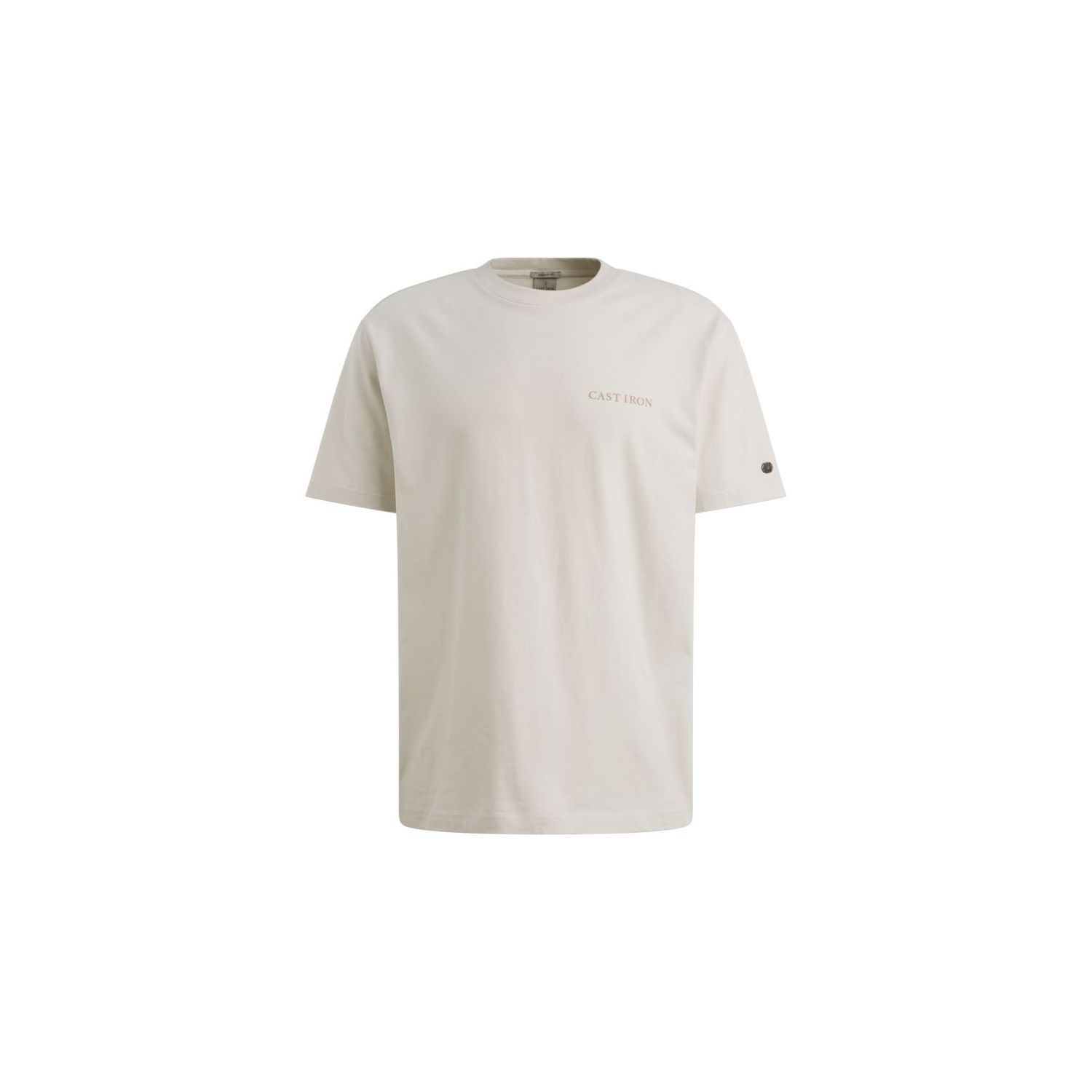 Cast Iron Short sleeve r-neck relaxed fit pe White
