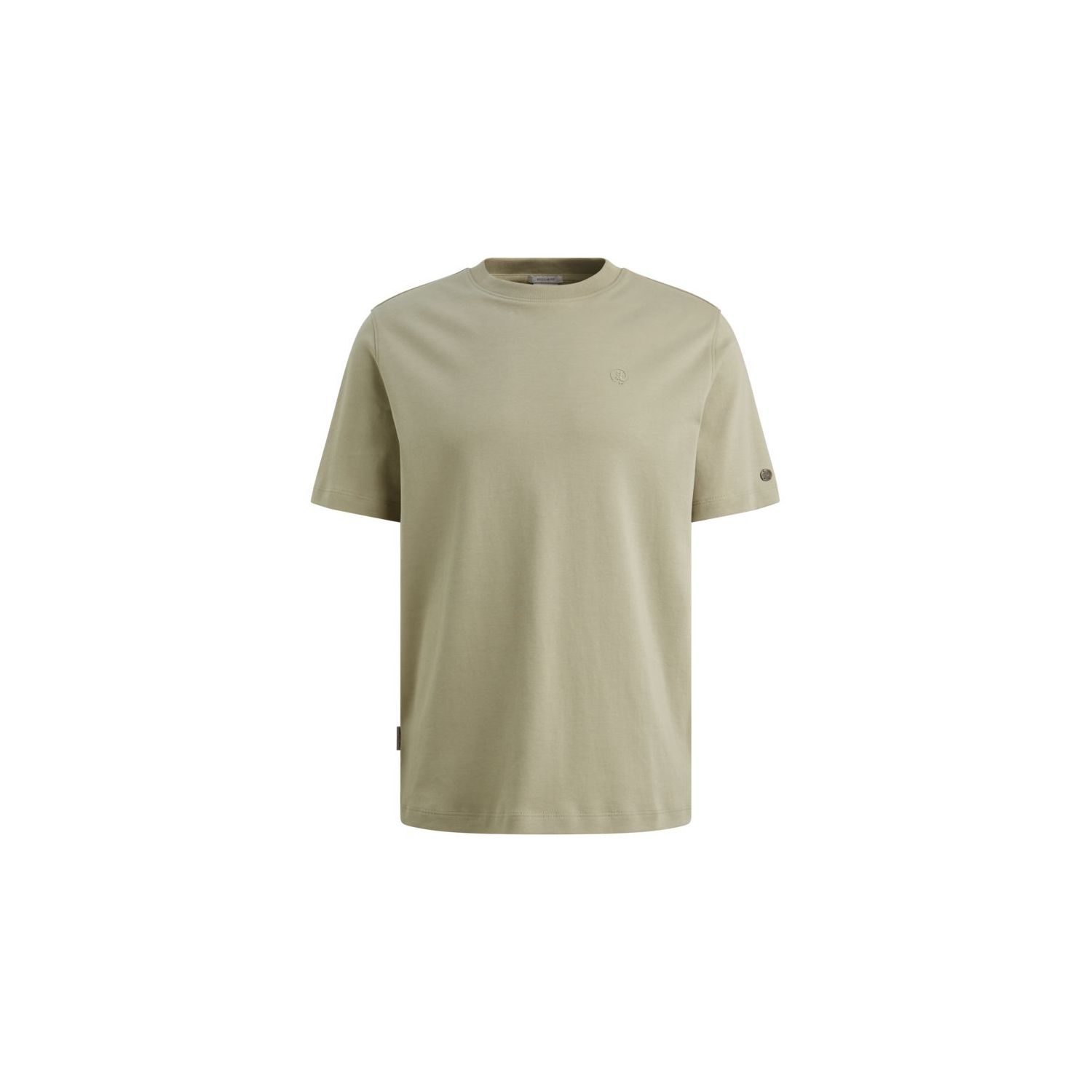 Cast Iron Short sleeve r-neck regular fit in Tea