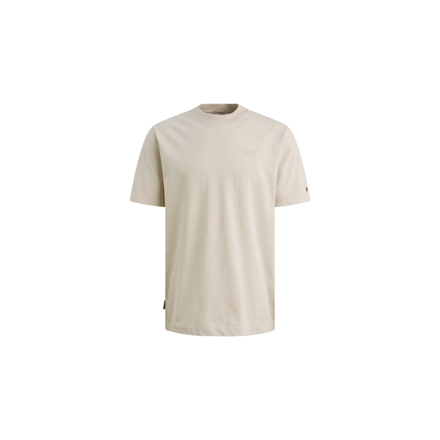 Cast Iron Short sleeve r-neck regular fit si Silve