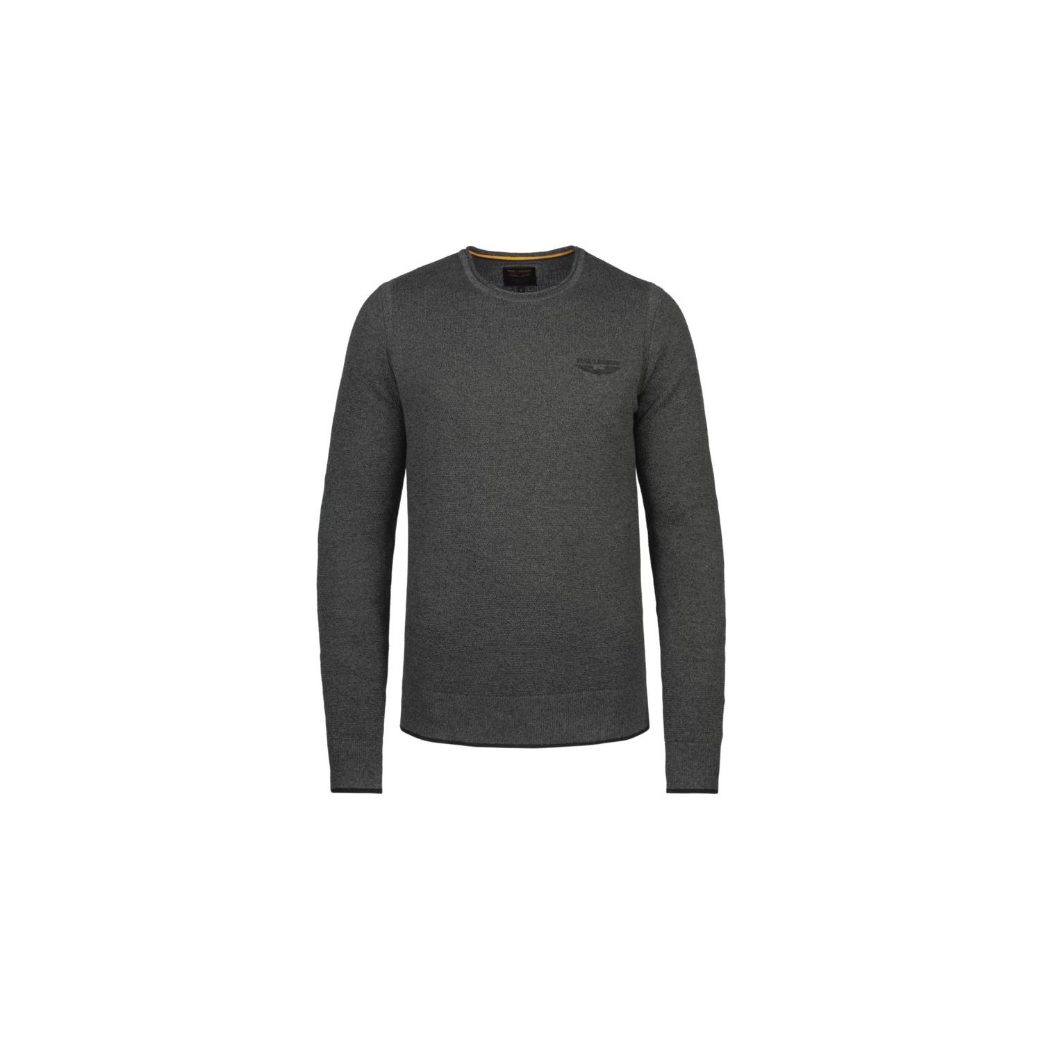 PME legend r-neck cotton knit antracite melee