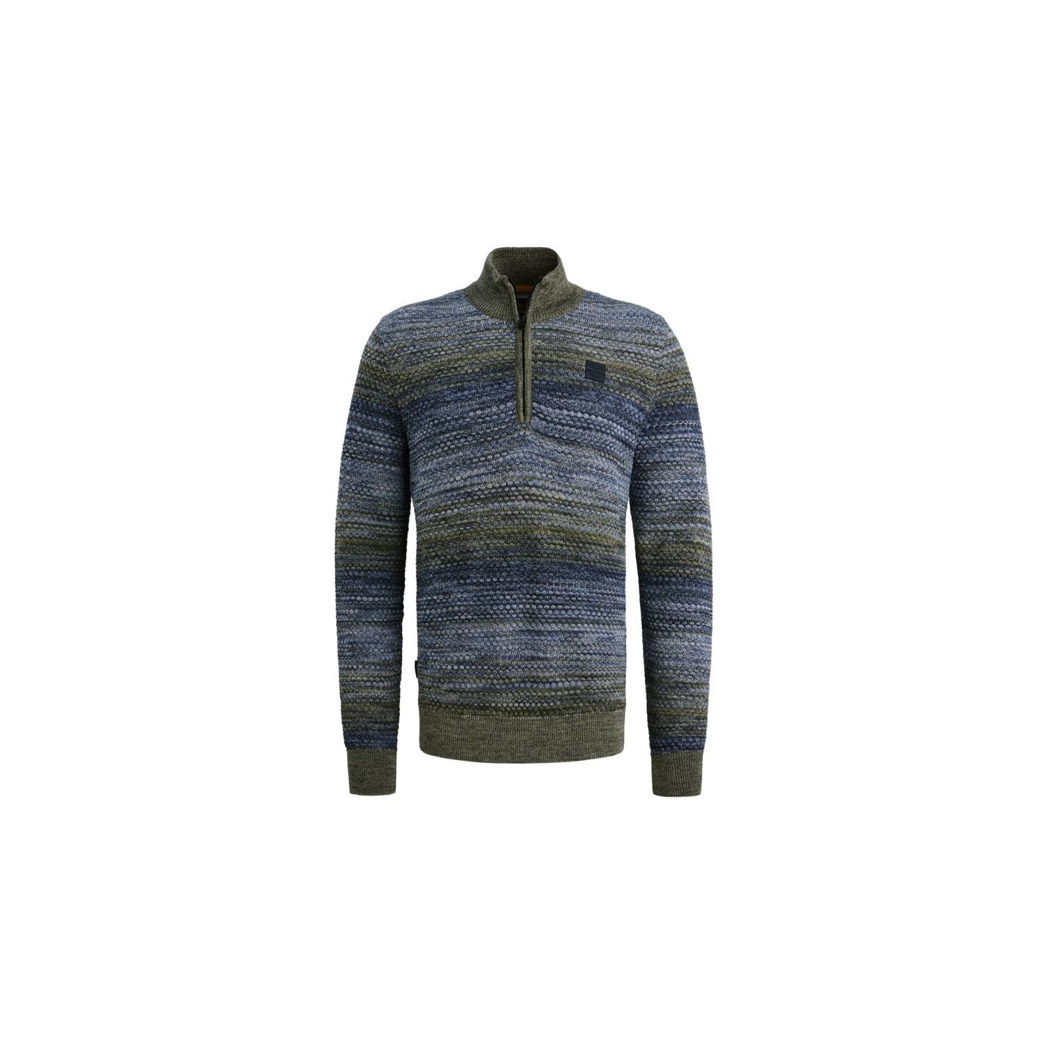 PME-Legend Half zip collar colormix Vintage Indigo