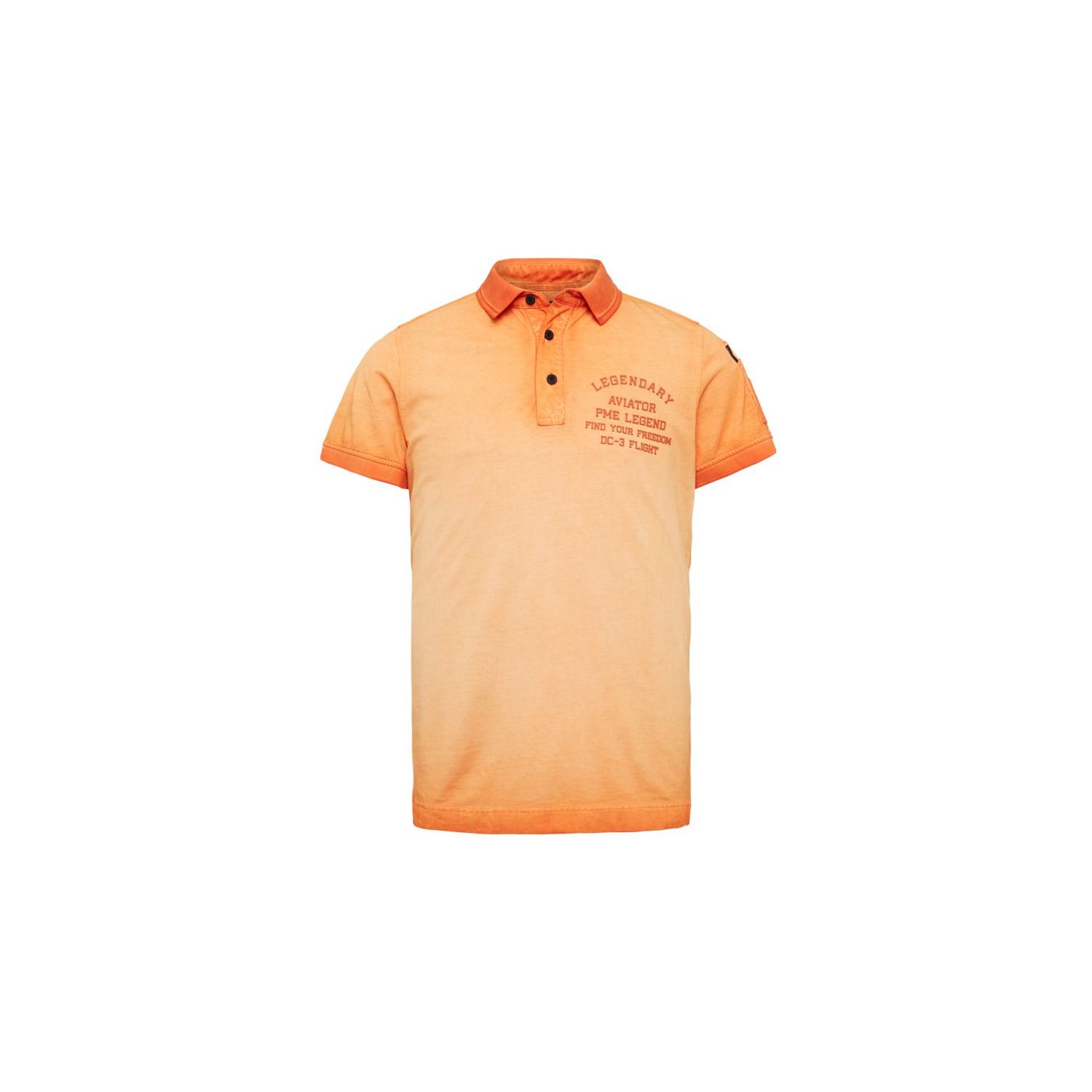 Pme legend s/s polo light pique cold dye amberglow