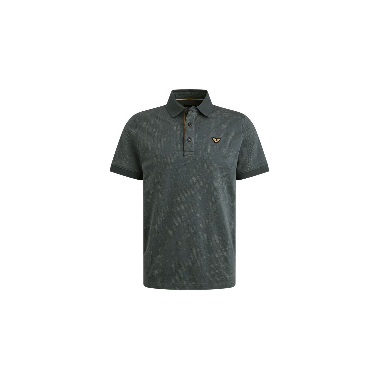 Pme legend ss polo fine pique aop dark slate