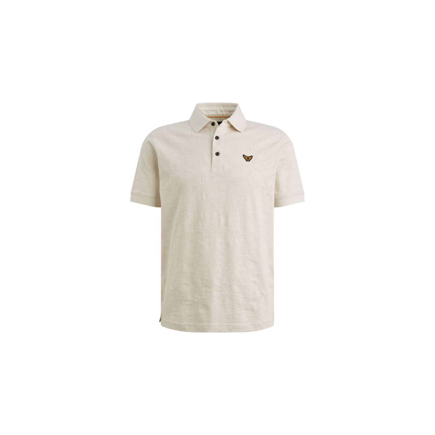 PME-Legend Short sleeve polo jacquard jersey Bone 