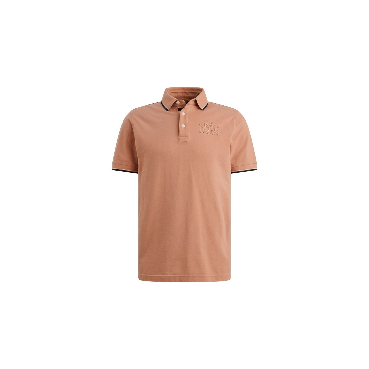 PME-Legend Short sleeve polo stretch pique Rose Da