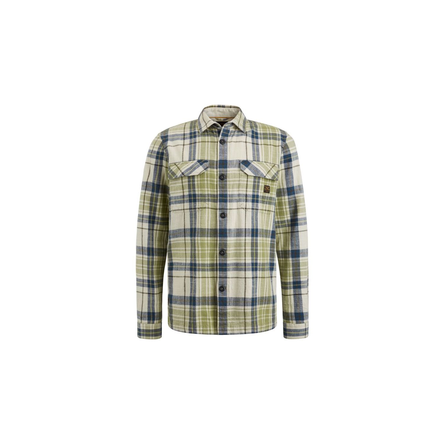 Pme Legend l/s shirt cotton check sage