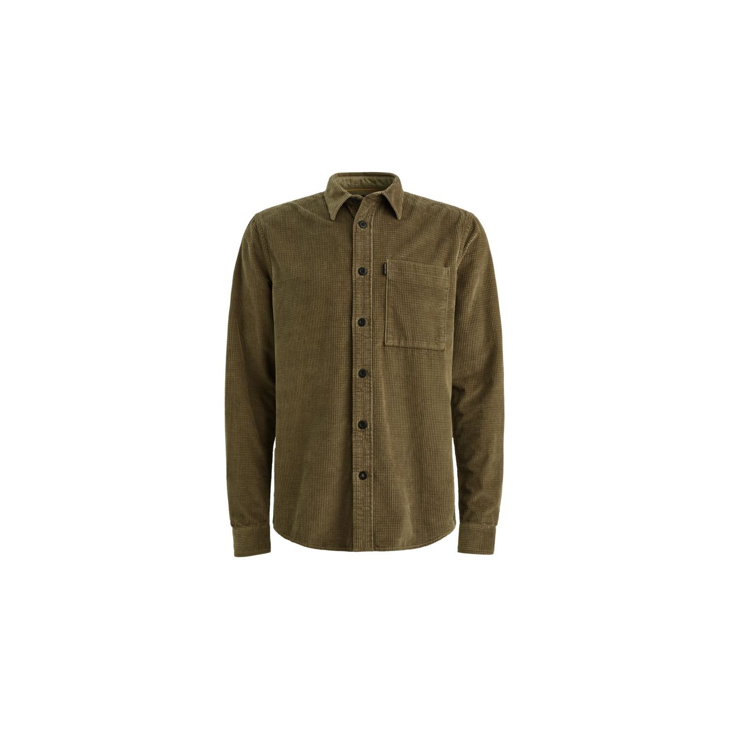 PME-Legend LONG SLEEVE SHIRT Dobby Cord Dusky Gree