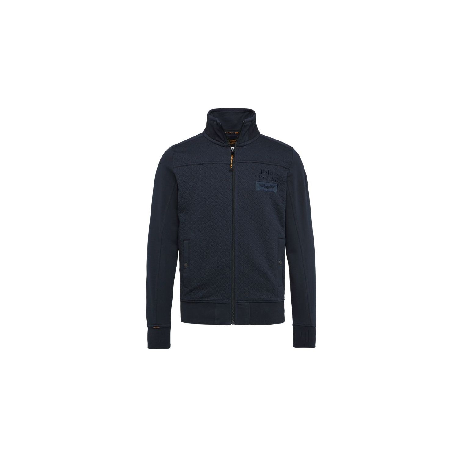 PME Legend zip jacket jacquard interlock sweat sky