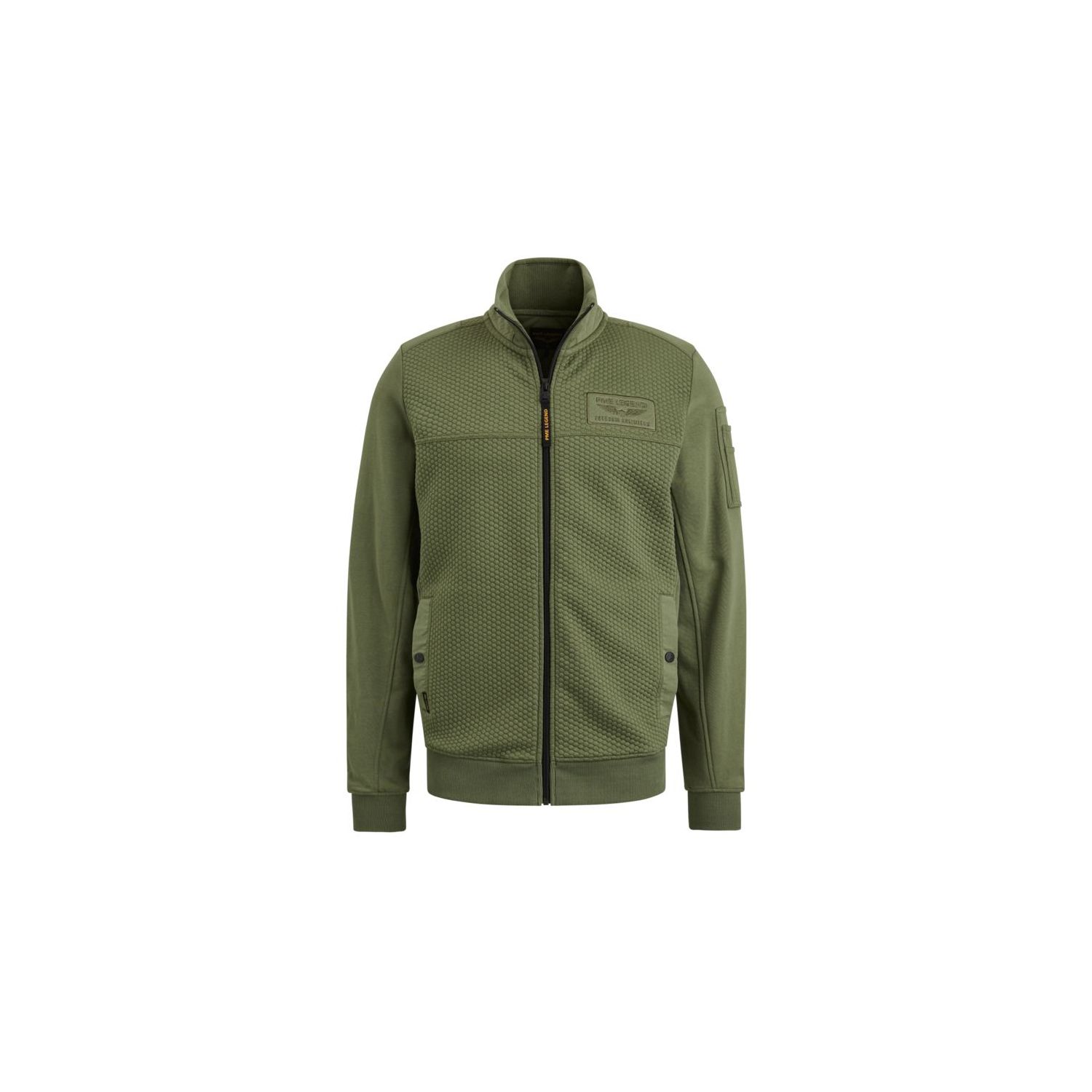 Pme Legend zip jacket interlock sweat green