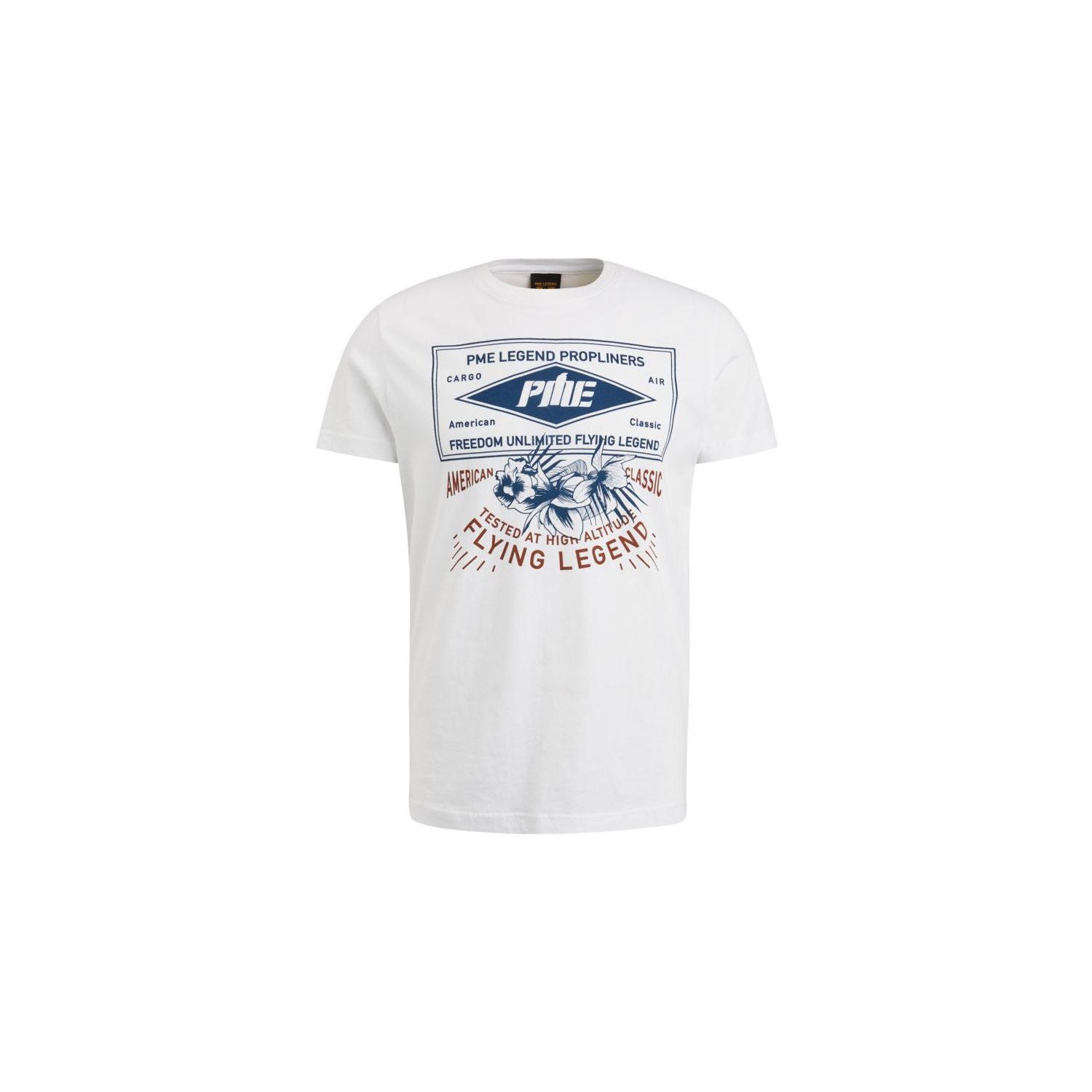 Pme legend s/s r-neck jersey lw play bright white