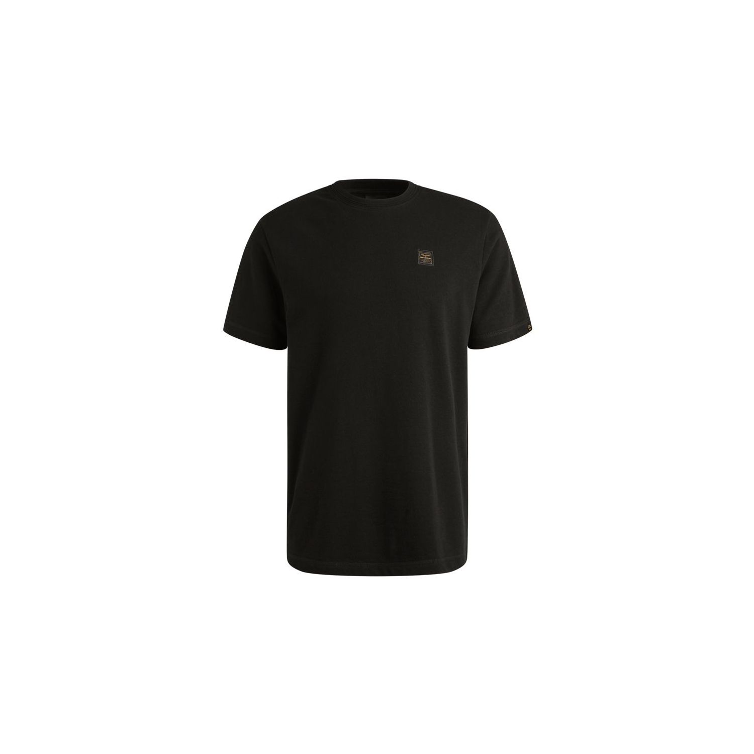 PME-Legend Short sleeve r-neck heavy slub jer Blac