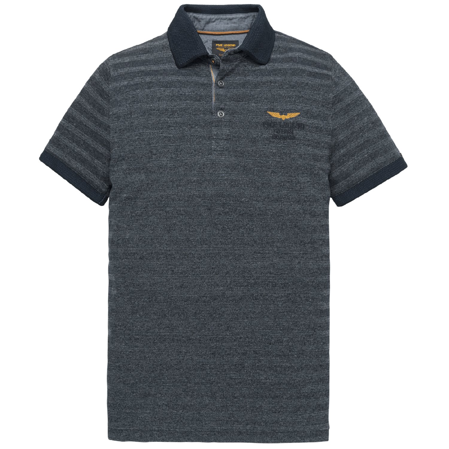 PME Legend s/s polo jacquard pique dark sapphire