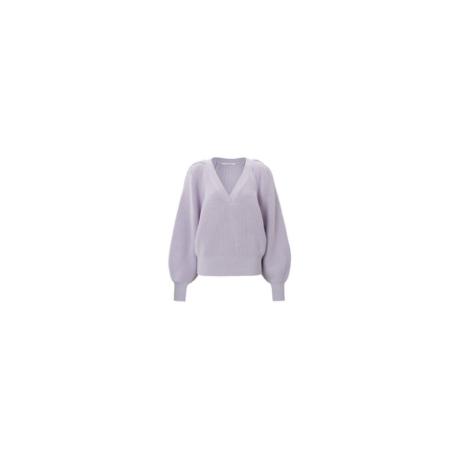 YAYA v-neck sweater ls orchid petal purple