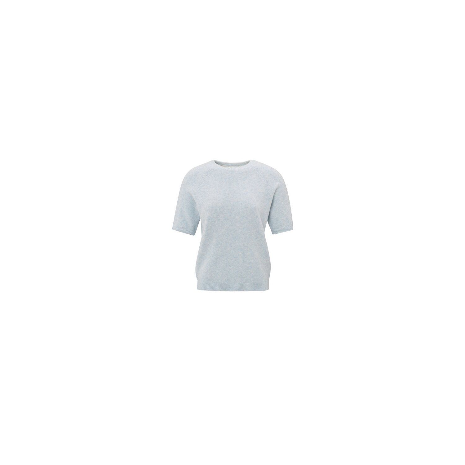 YAYA sweater raglan short sleeve gray dawn blue