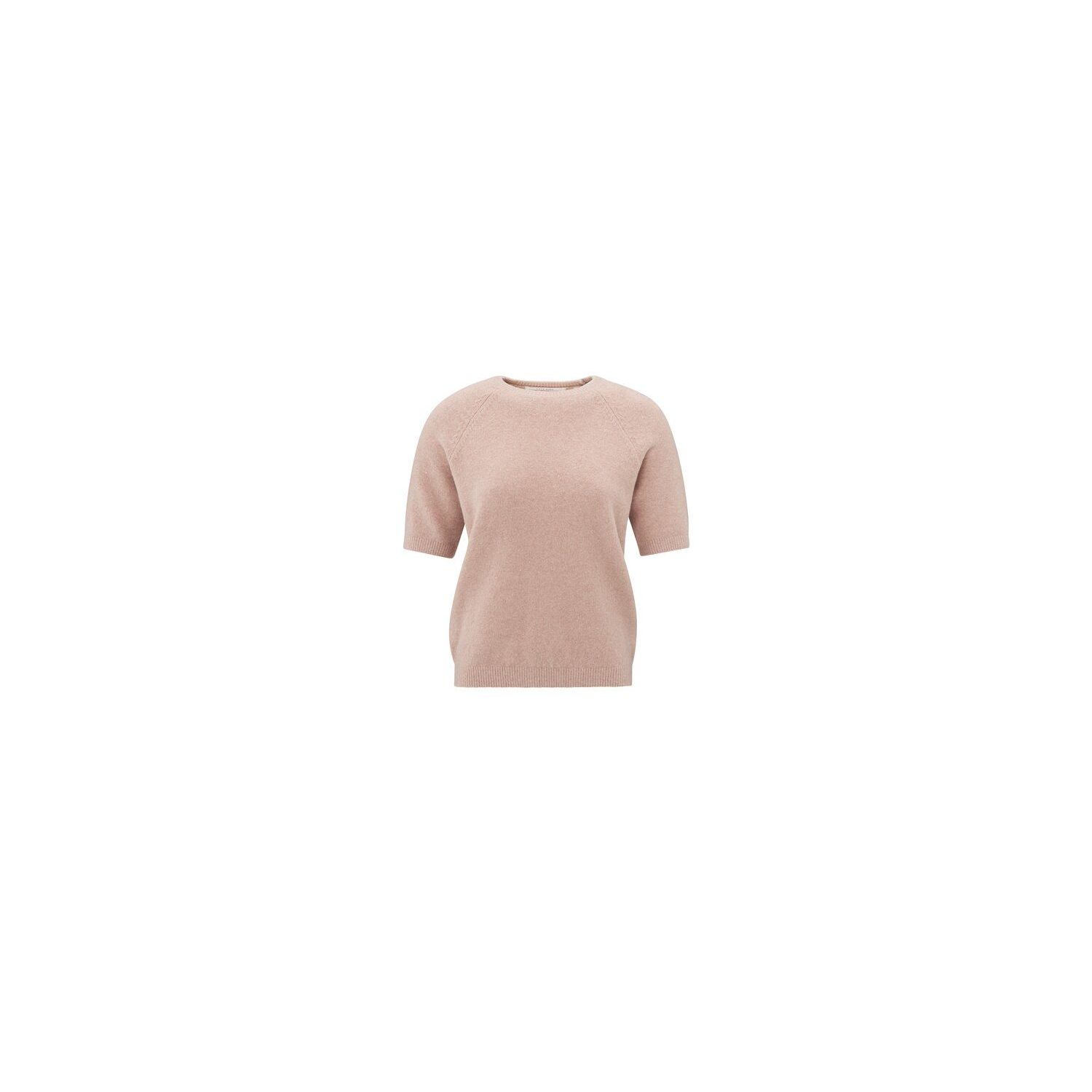 YAYA Short sleeved raglan sweater dusty pink melan