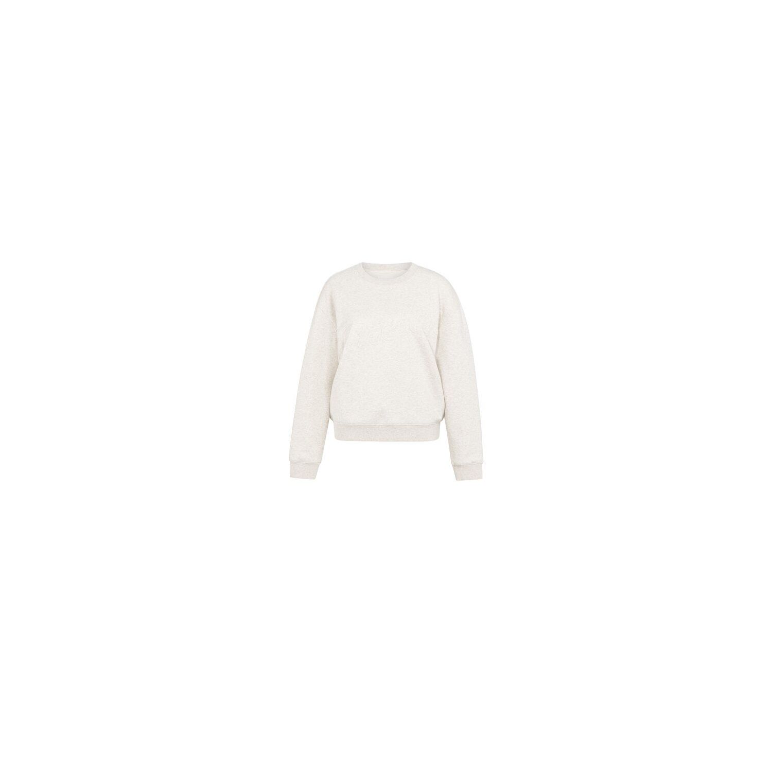 YAYA Sweater met opgestikte tekst heather grey mel