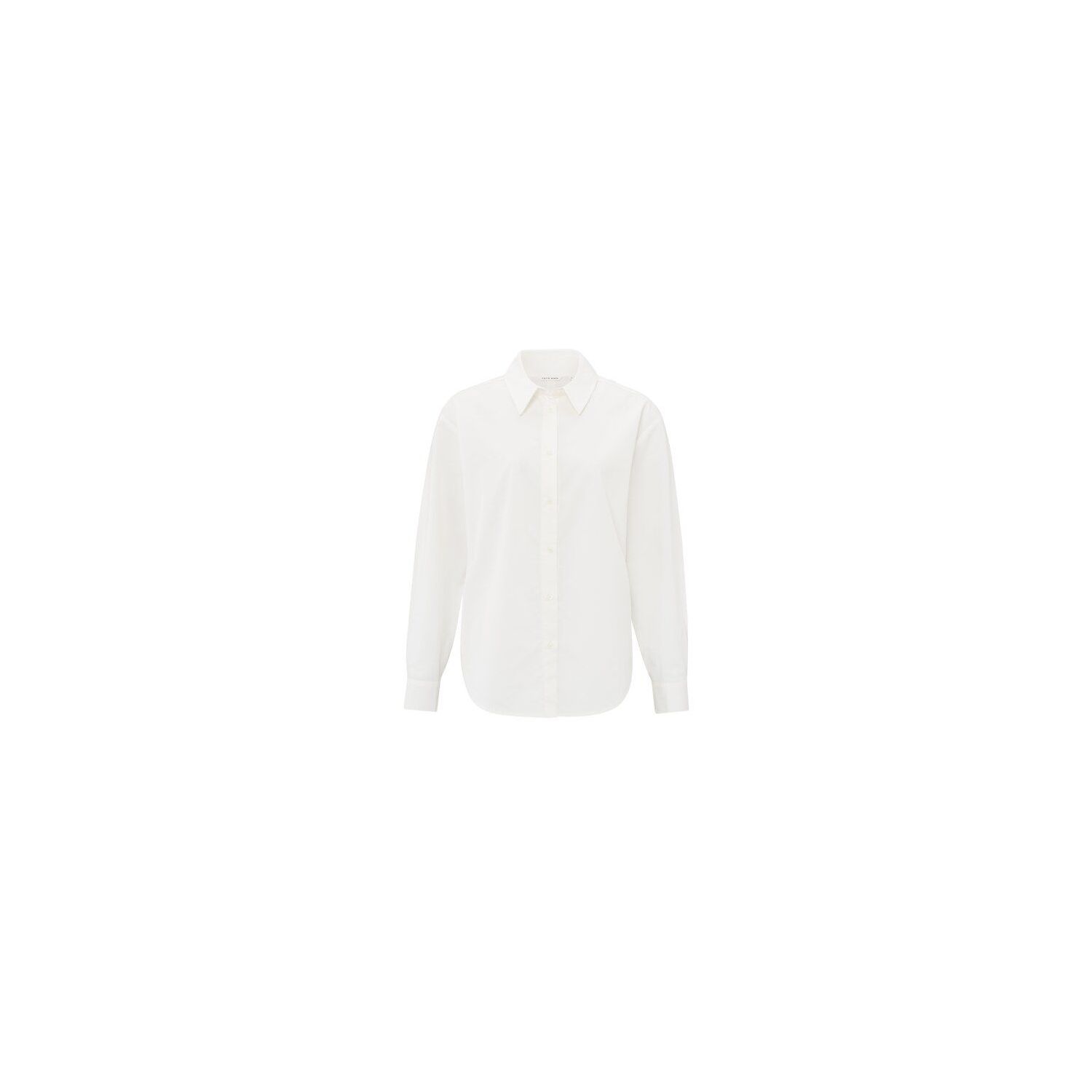 YAYA Poplin shirt with bows blanc de blanc white