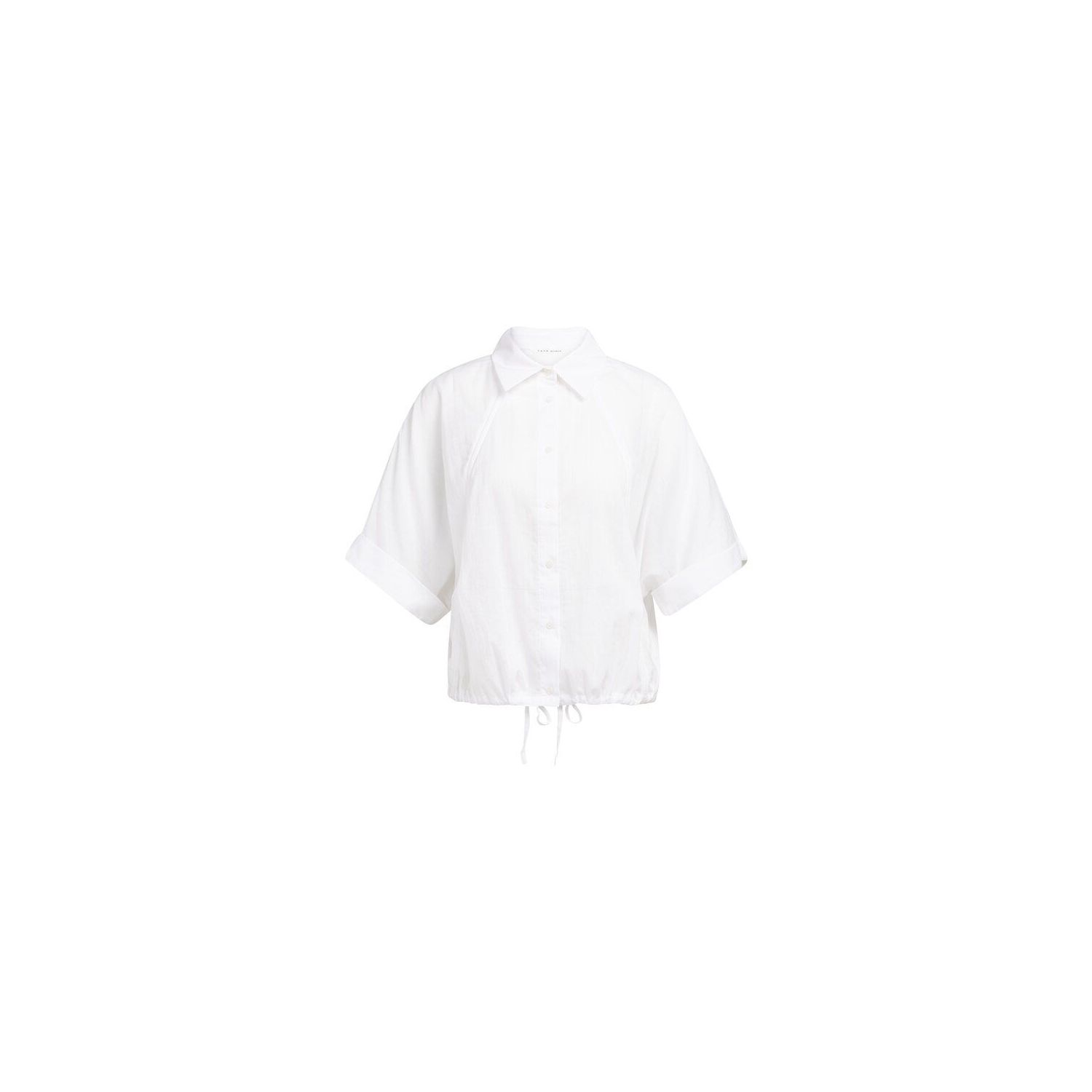 YAYA Vleermuismouw blouse met gevlo pure white