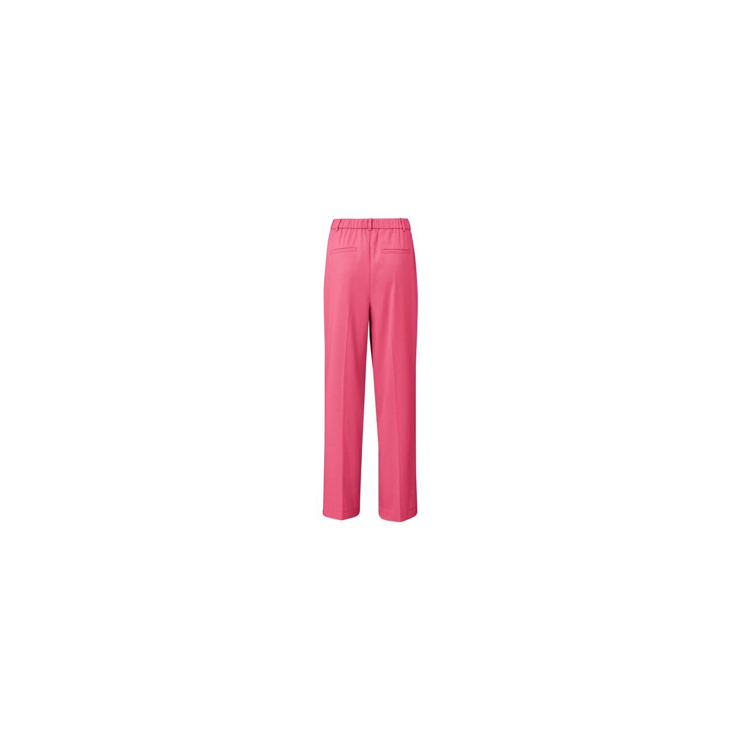 YAYA pantalon straight fit mid waist punch pink