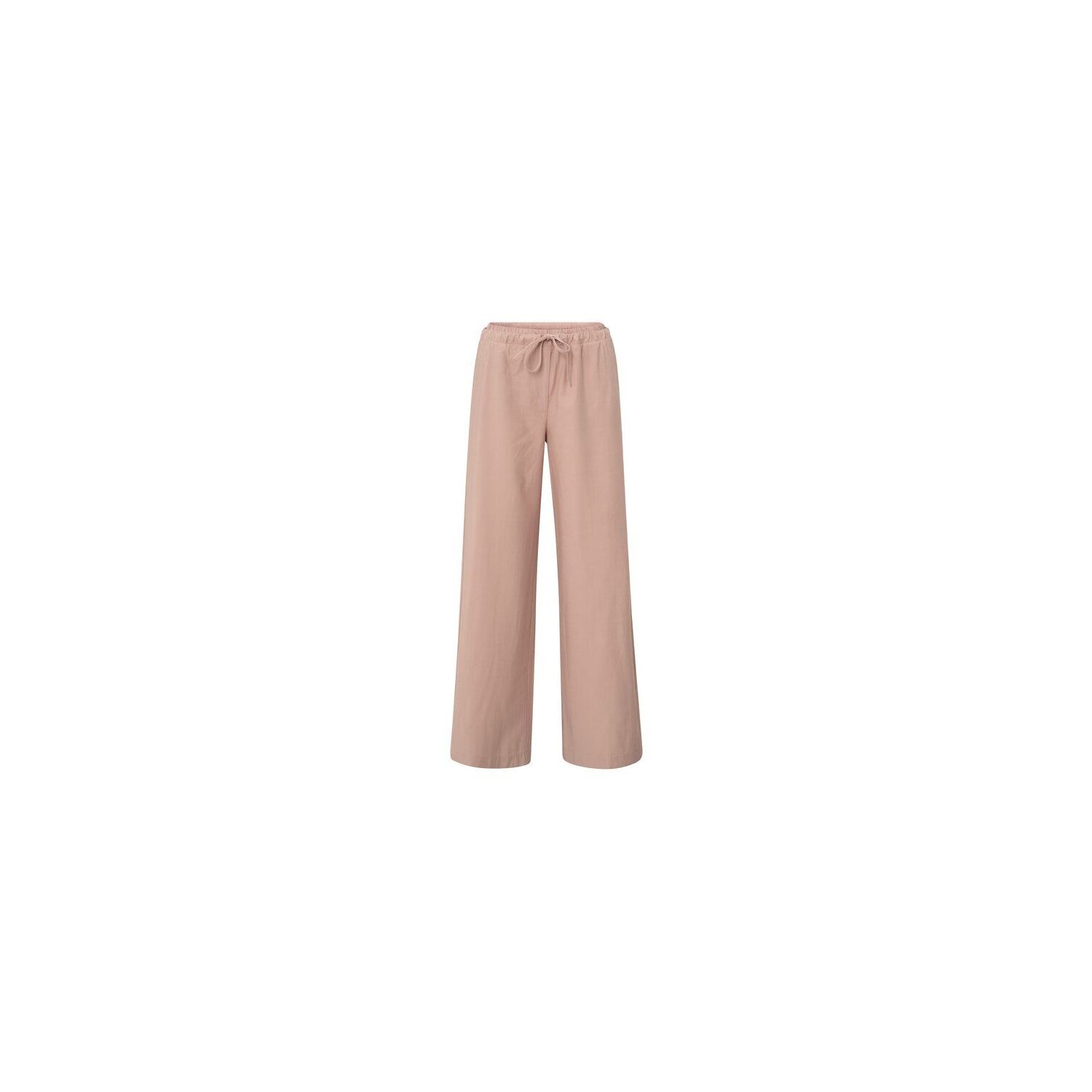 YAYA Woven wide-leg trousers soft mauve pink