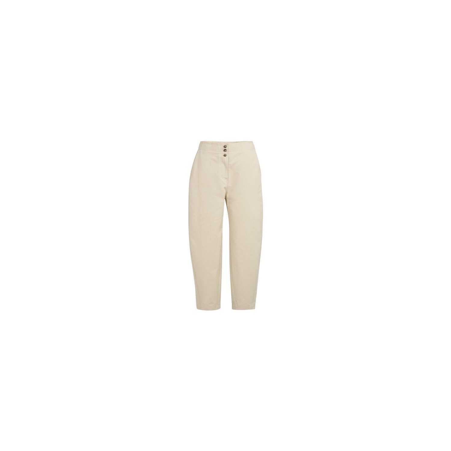YAYA High waist barrel leg trousers warm dust sand