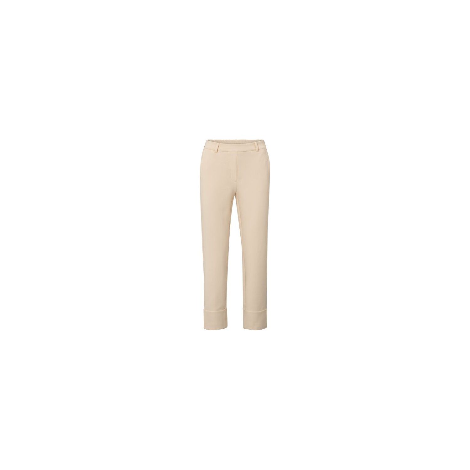 YAYA Jersey tailored trousers summer sand