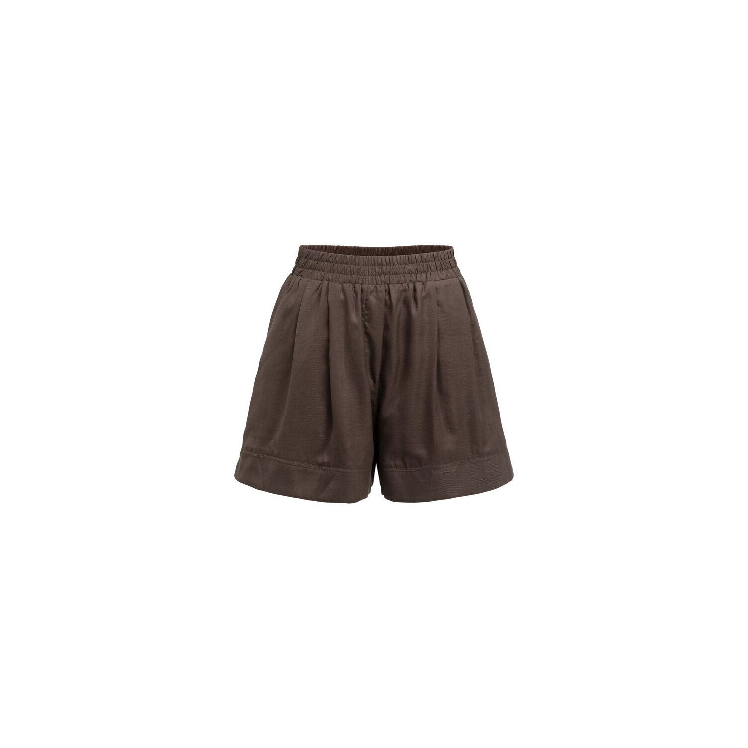 YAYA Short met hoge taille aubergine purple