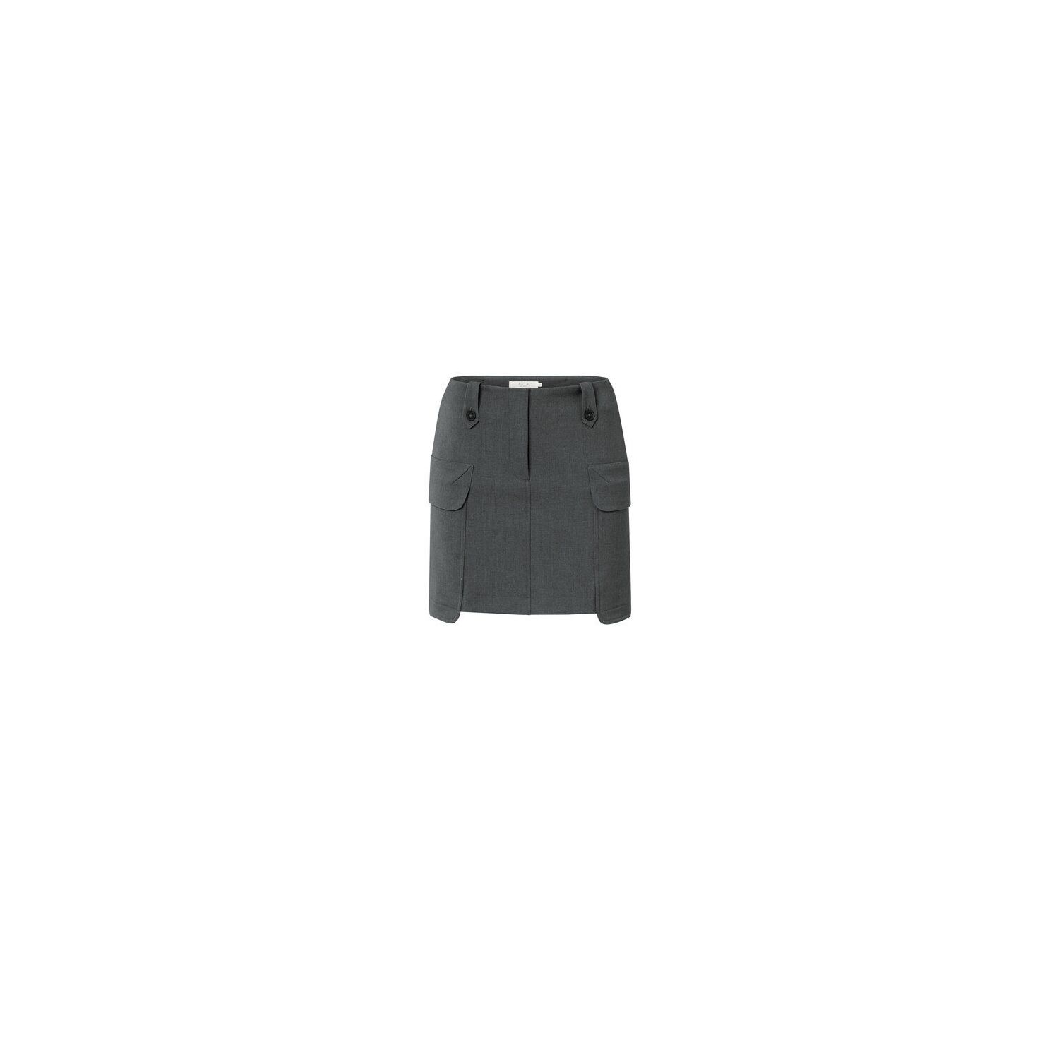 YAYA Minirok met cargozakken anthracite melange