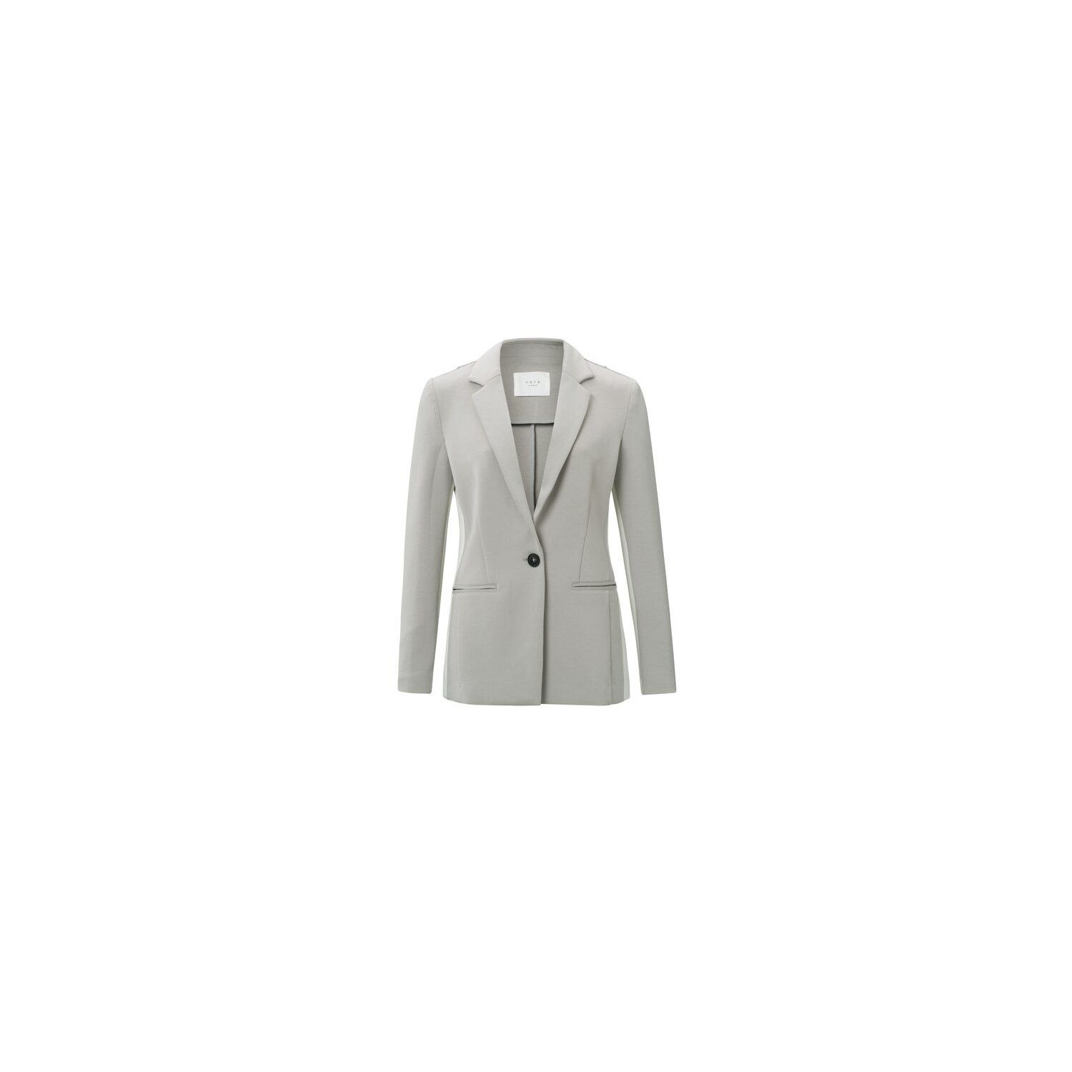 YAYA scuba blazer with stripe detail paloma grey
