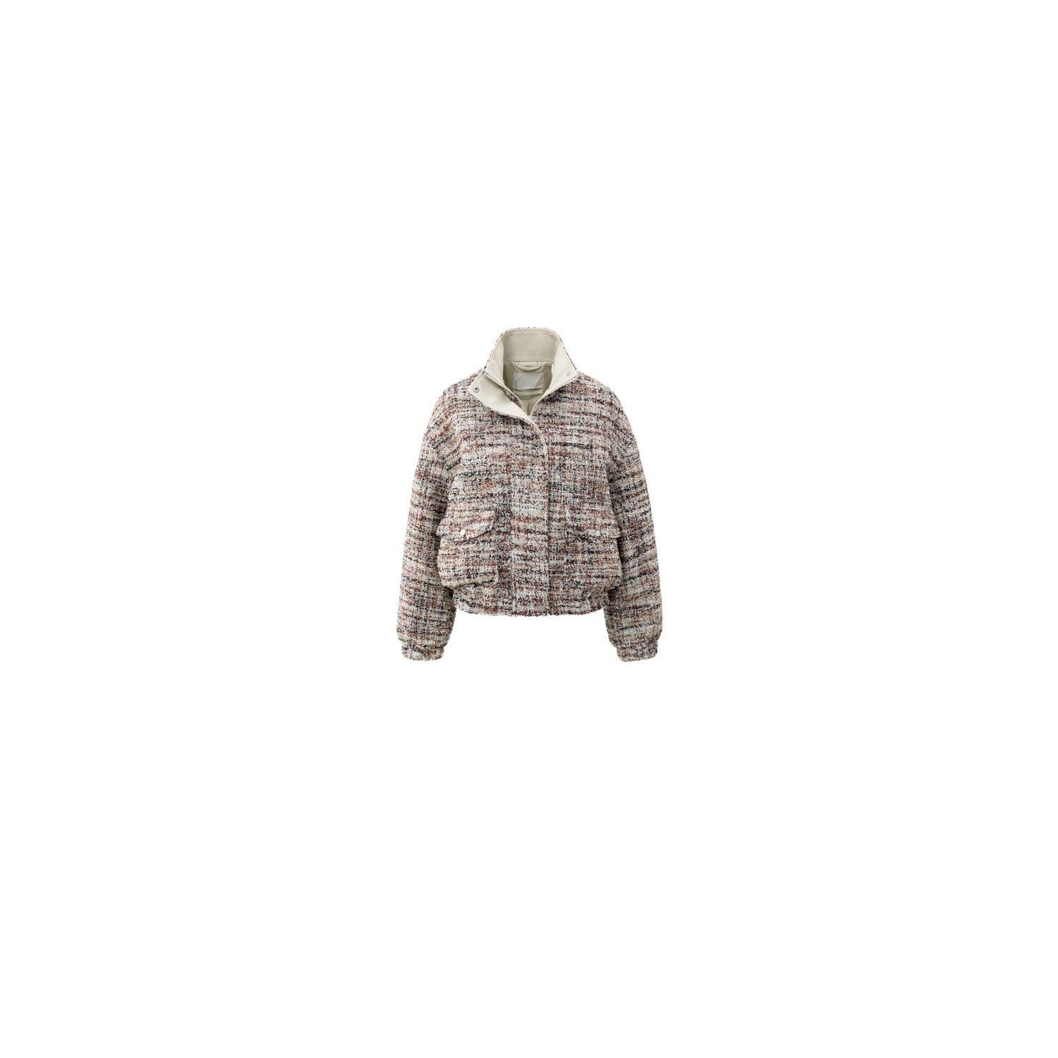 YAYA Boucl?? jasje met franjes blush pink dessin