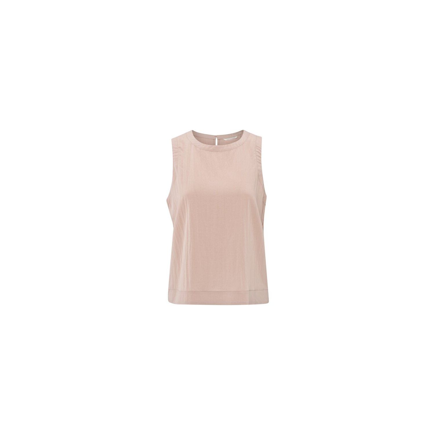 YAYA Sleeveless woven top soft mauve pink