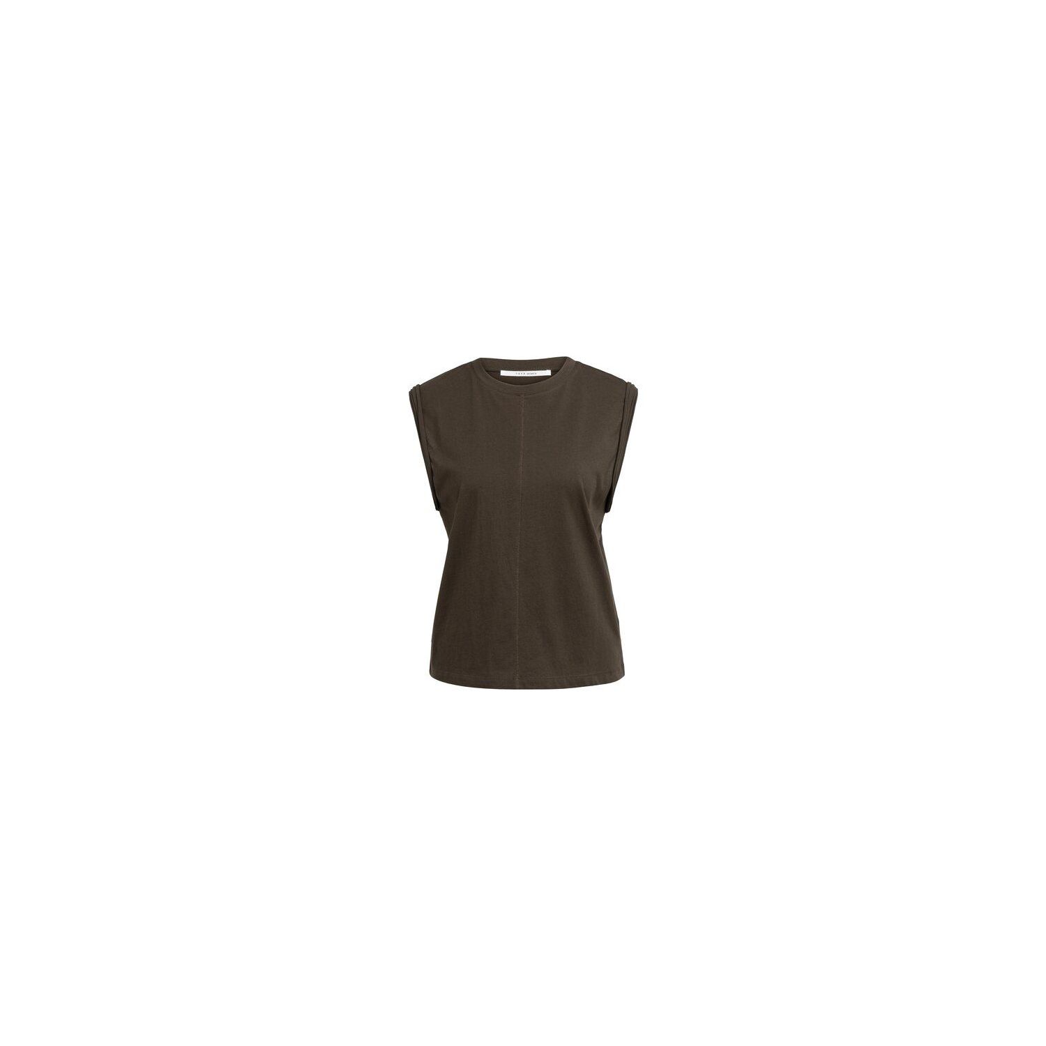 YAYA Top met mouwdetails delicioso brown
