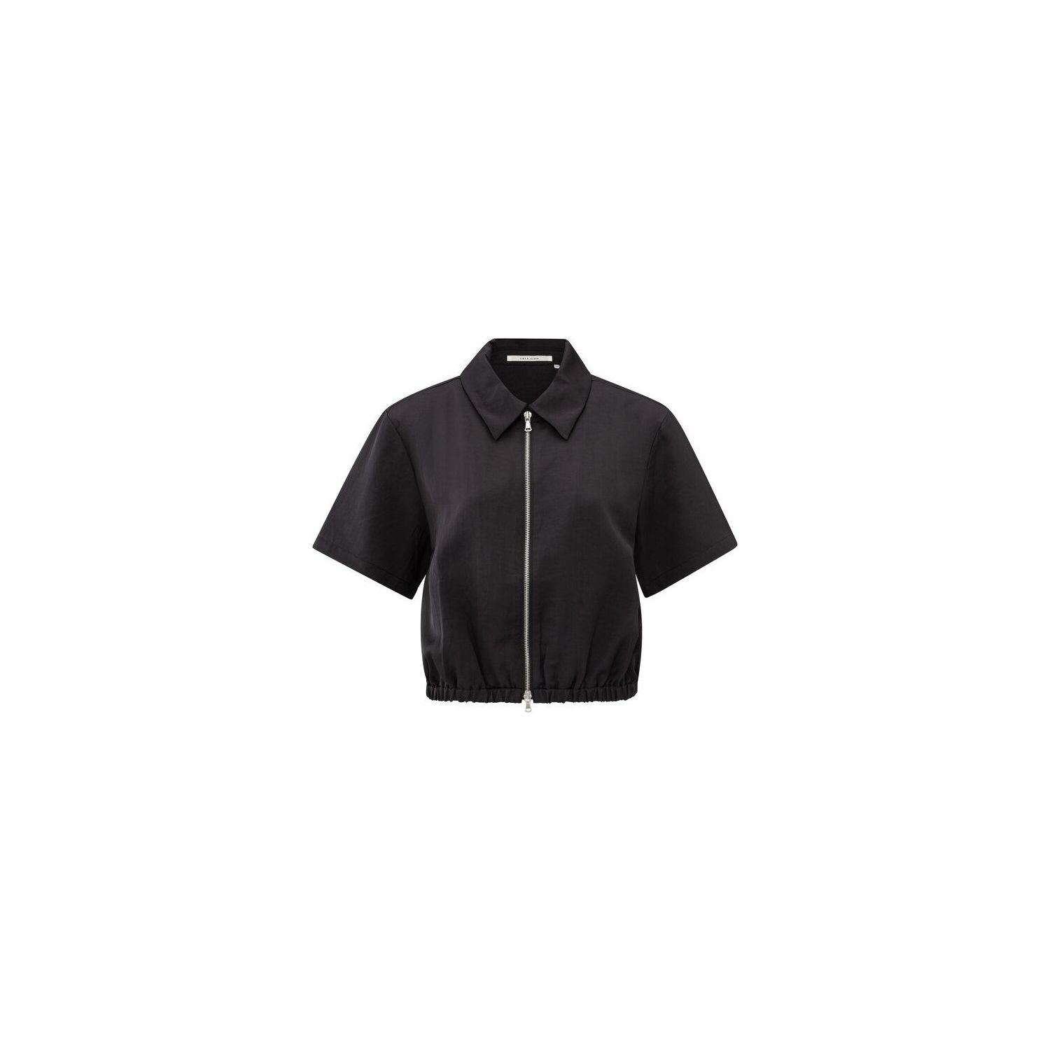 YAYA Satin jacket washed black