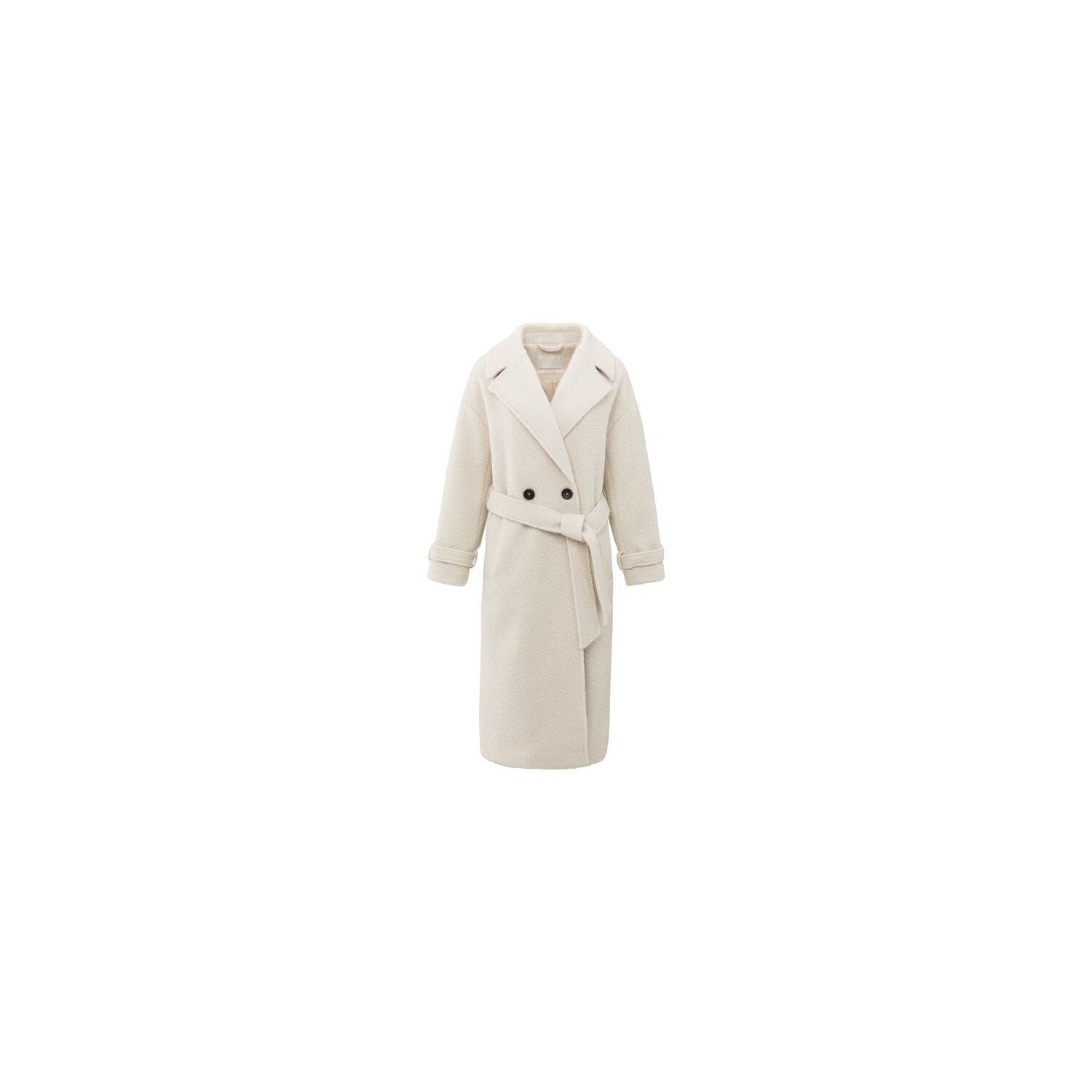 YAYA Lange boucl?? jas chalk white