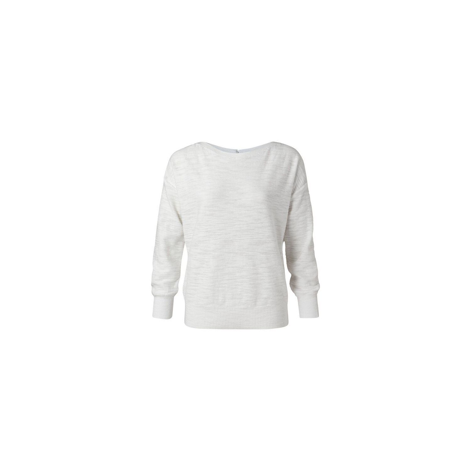 Yaya boatneck sweater wool white