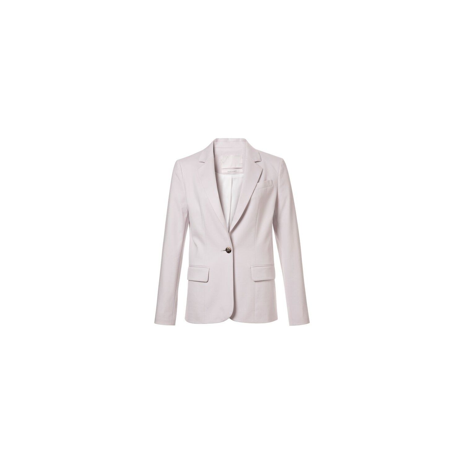 Yaya jersey fitted blazer cotton blend lilac hint