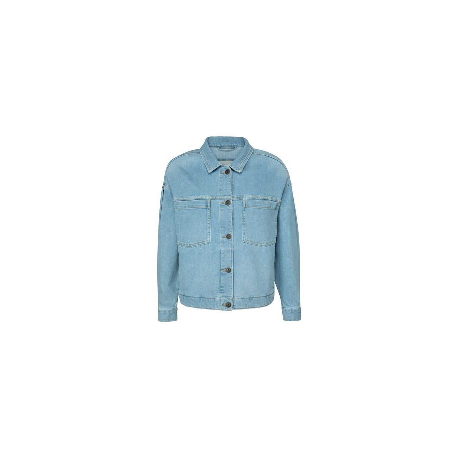 Yaya denim jacket cotton blend blue denim