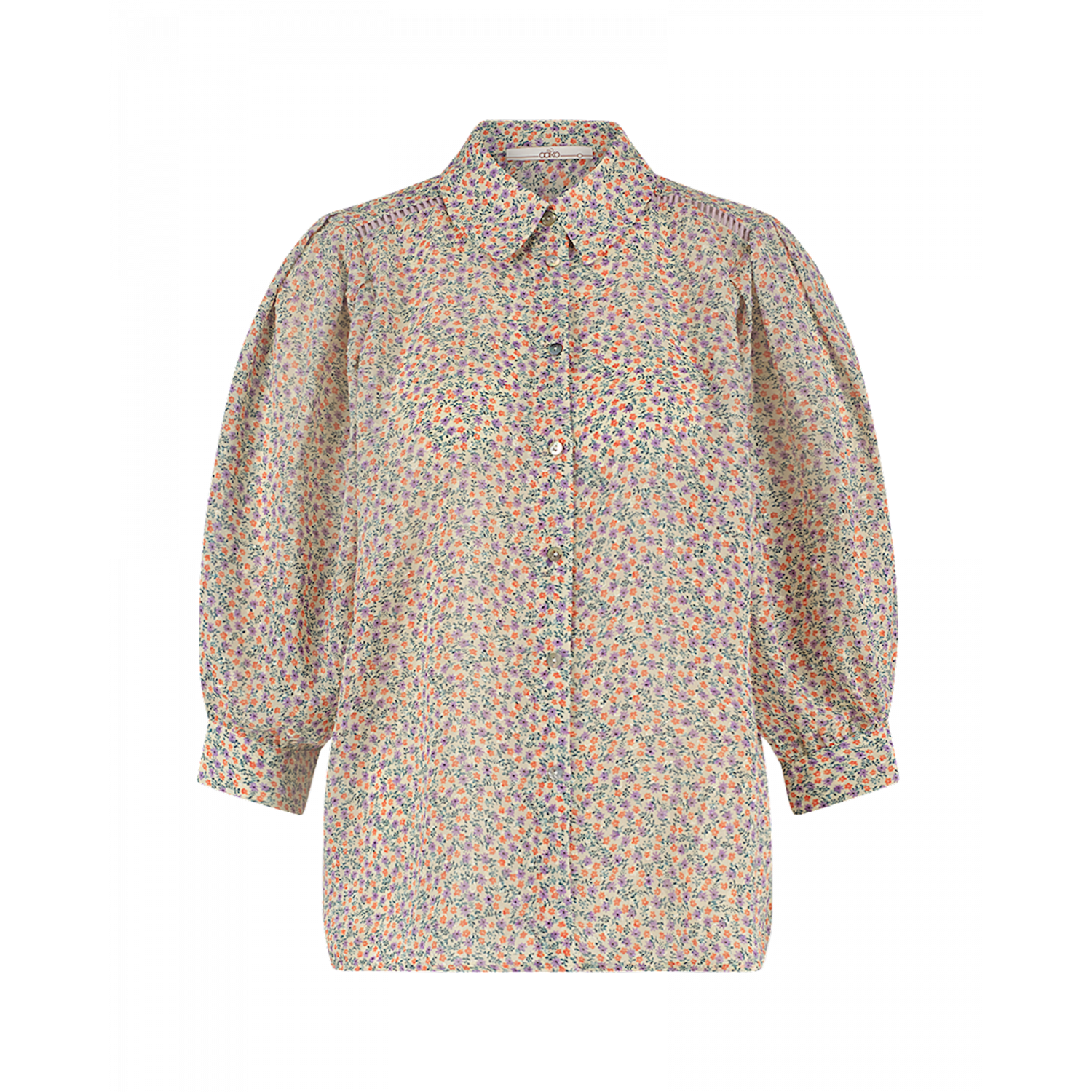 Aaiko tevana flora blouses dusty lila dessin