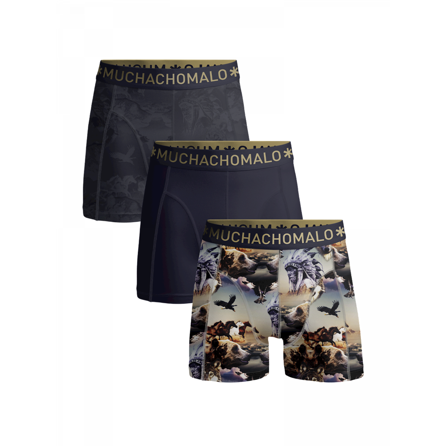 Muchachomalo u-bear boxershort blue